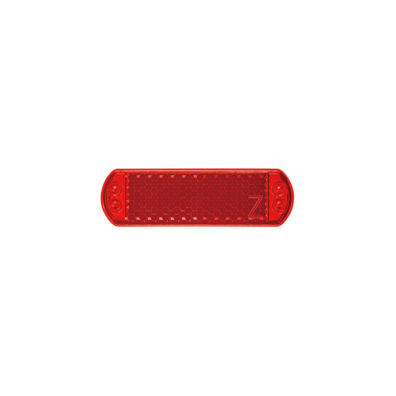 taillight with Z-reflector, brake warning, 50mm mount. Sleek, StVZO-K & ISO-6742 certified.